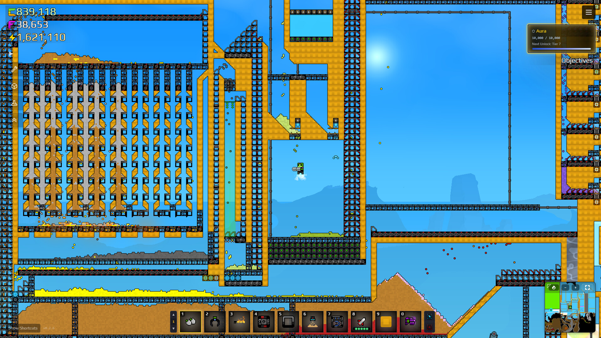 Large automated Sandustry factory with conveyors and processing lines